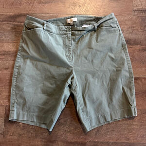 Women's Talbots Casual Shorts Green Size 16W